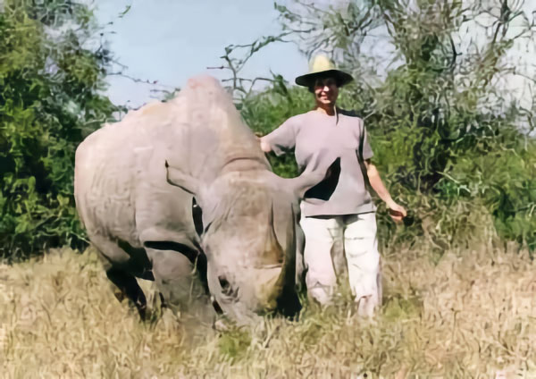Lady with Rhino
